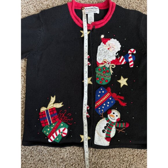 Vintage Heirloom Collectibles Christmas Collection Button Up Sweater - Size Smal - Picture 7 of 9